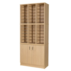 36 Pigeon Hole Storage With Cupboard