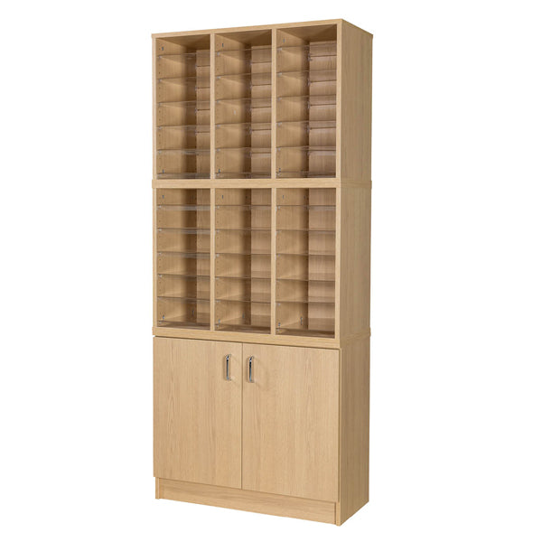 36 Pigeon Hole Storage With Cupboard
