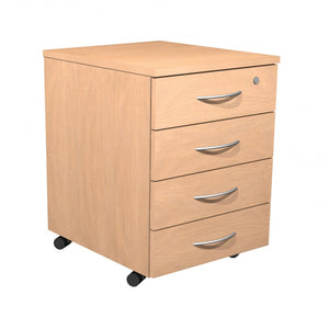 Alpine Mobile Pedestal 4 Drawer