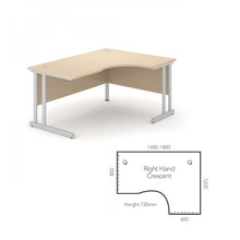 Load image into Gallery viewer, Alpine Crescent Cantilever Desk
