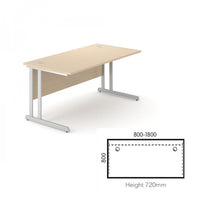 Load image into Gallery viewer, Alpine Straight Cantilever Desk
